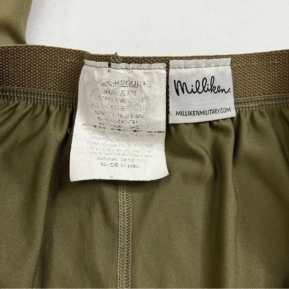 Milliken Base Layer Drawers Sz Large Cold Weather Light Weight Olive Green Pants - Picture 4 of 4